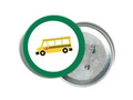 Pin cars - school bus - 1 piece.