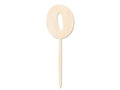 Wooden cake topper 0 - 12 cm