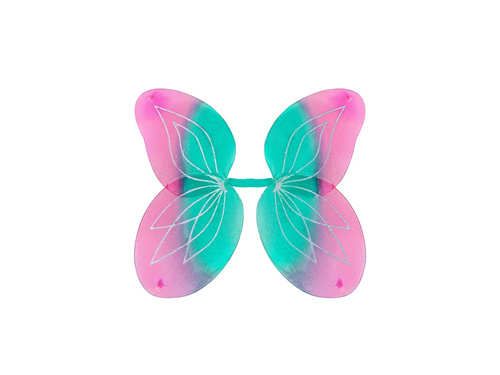 Turkusowo-różowe skrzydła 58×46 cm