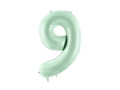 Number 9 Green Foil Balloon - 72 cm - 1 pc