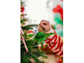 Set of decorations with rosette for Christmas tree - 5 pcs.