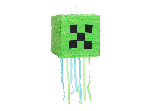 Green Pixel piñata - 1 pc.