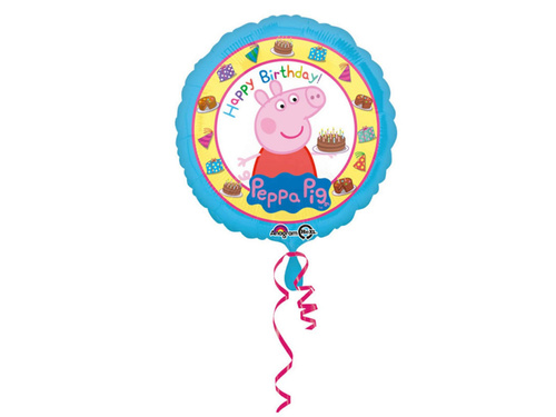 Happy Birthday Peppa Pig foil balloon - 43 cm