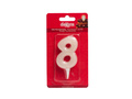 Numeral birthday candle "8" FLUOR - 1 pc