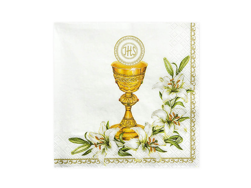 Communion napkins Chalice - 33x33 - 20 pcs