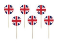 Pikers for the cake Flag of Great Britain - 6 pcs.