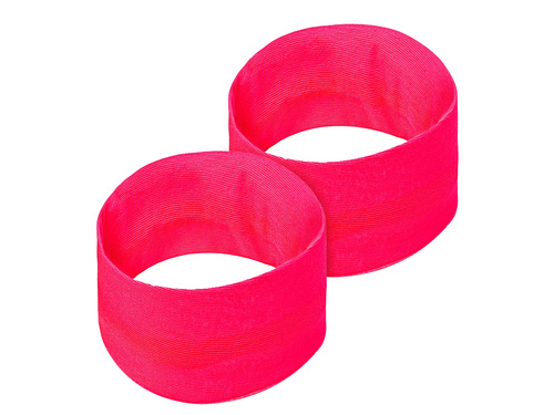 Pair of neon pink wristbands