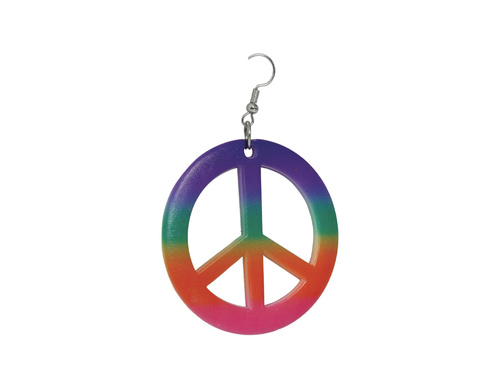 Multicolor hippie earrings