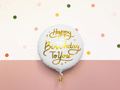 Happy Birthday To You foil balloon - 45 cm - 1 pc.
