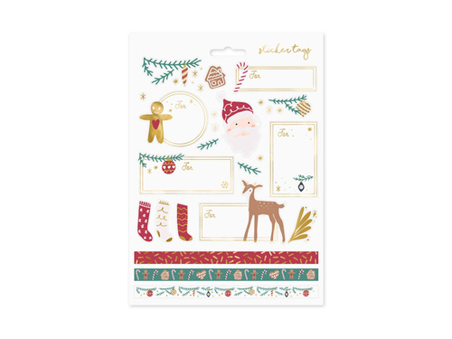 Christmas stickers Santa Claus - 31 pcs.