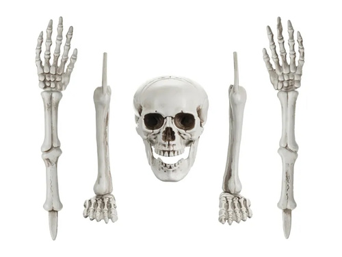 Zestaw dekoracji Zakopany Szkielet na Halloween
