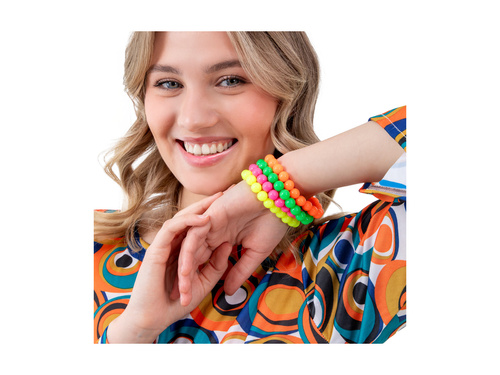 Bransoletki neonowe Disco lata 80-te - 4 szt.