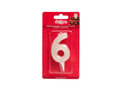 Numeral birthday candle "6" FLUOR - 1 pc