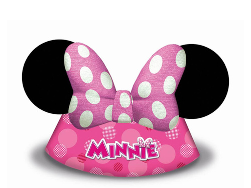 Minnie Mouse paper caps - 6 pcs.