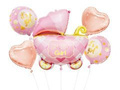 Bouquet of foil balloons Stroller Baby girl - 5 pcs.