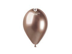 Shiny latex balloons pink gold - 33 cm - 5 pcs.