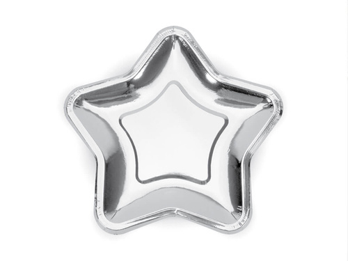 Silver Star plates - 18 cm - 6 pcs.