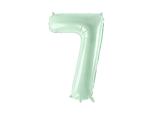 Number 7 Green Foil Balloon - 72 cm - 1 pc