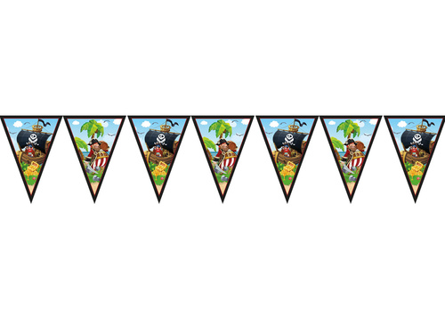 Pirates flag banner - 1 pc.