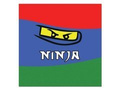 Serwetki urodzinowe Ninja - 33 cm - 12 szt.