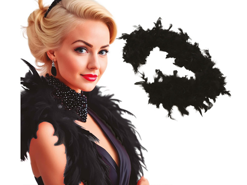 Boa 180 cm, black, 1 pc