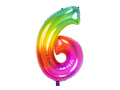 Number 6 Balloons SuperShape Foil Balloon - 86 cm - 1 pc