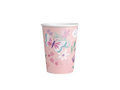 Birthday cups with butterflies - 250 ml - 8 pcs.