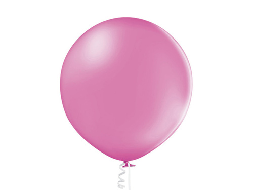 Balon lateksowy pastelowy fuksjowy - olbrzym 60 cm - 1 szt.