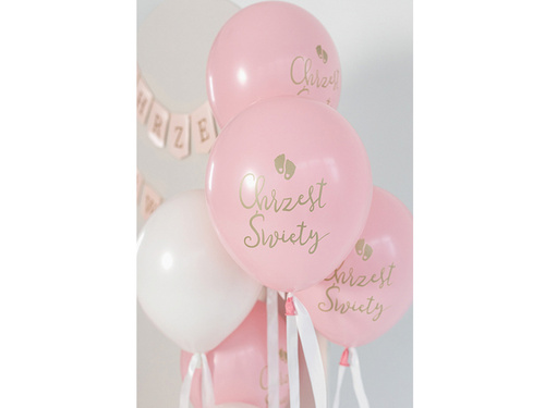 Christening balloons - 33 cm - 6 pcs