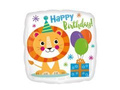 Happy Birthday Lion foil balloon - 43 cm