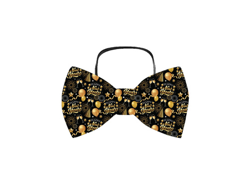 Happy New Year bow tie - 12 cm