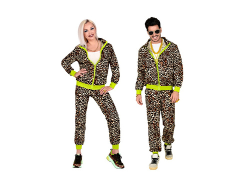 Strój lata 80-te - dres leopard
