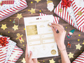 Christmas stickers gold - 10 pcs.