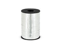 Decorative ribbon for balloons - metallic - silver - 225 m.