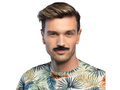 Self-adhesive moustache mix of patterns - 6 pcs