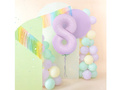 Number 8 Lilac Foil Balloon - 100 cm - 1 pc