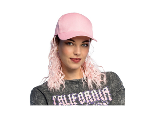 Czapka Casey z peruką różową