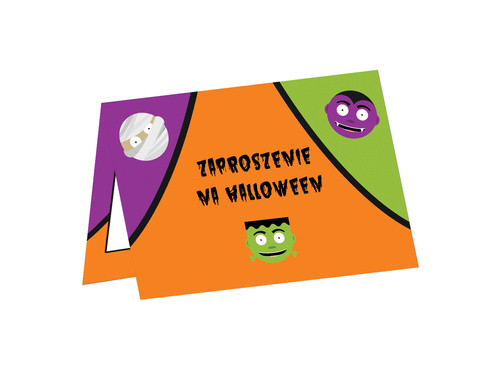 Halloween invitations Monsters - 6 pcs.