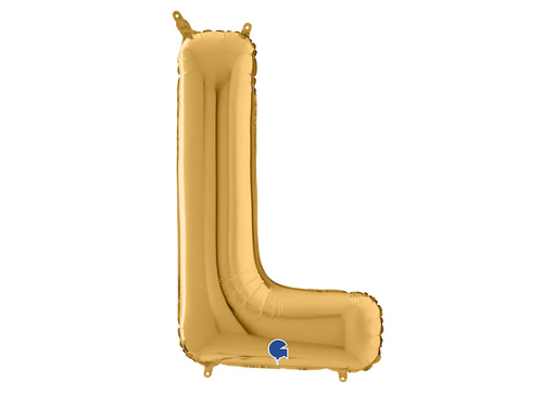 SuperShape Letter "L" Gold Foil Balloon - 66 cm - 1 pc
