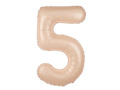 Foil balloon caramel number 5 - 100 cm - 1 pc.