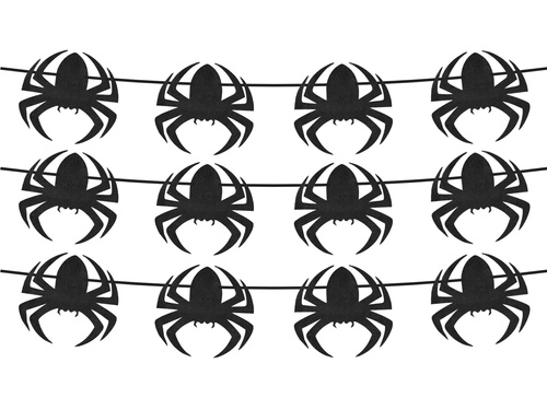 Halloween garland - Spiders - 500 cm