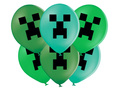 Pixel printed balloons - 37 cm - 6 pcs.