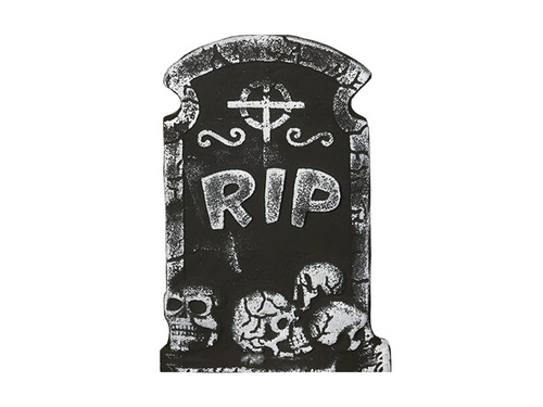 Nagrobek z czaszkami R.I.P. - 38x27 cm