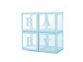 Set of balloon boxes Baby blue - 4 pcs.