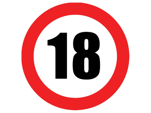 Plates Prohibition sign 18tka - 18 cm - 6 pcs.