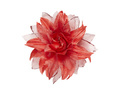 Red flower hair clip with glitter - 1 pc