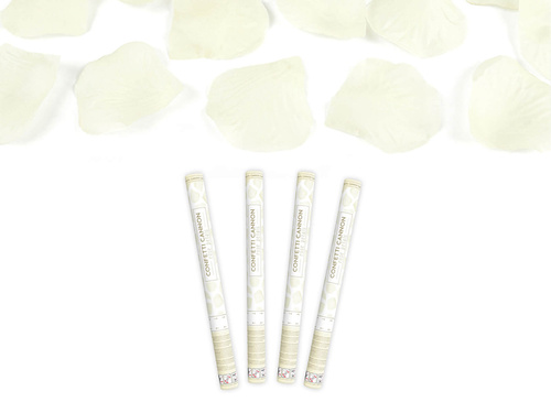 Rose petals cannon, 60 cm, creamy, 4 pc