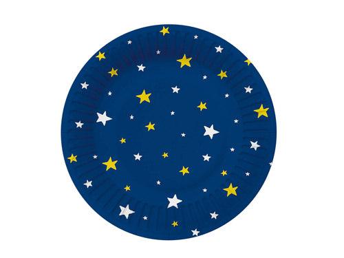 Cosmos birthday plates - 18 cm - 8 pcs.