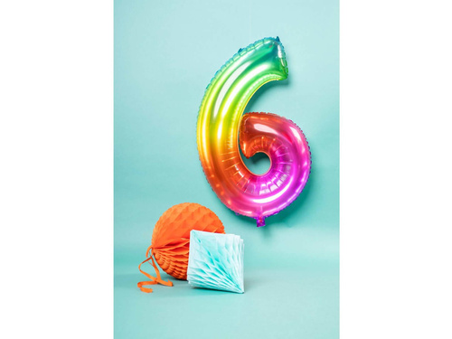 Number 6 Balloons SuperShape Foil Balloon - 86 cm - 1 pc