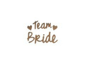 Team Bride gold washable tattoos - 16 pcs.